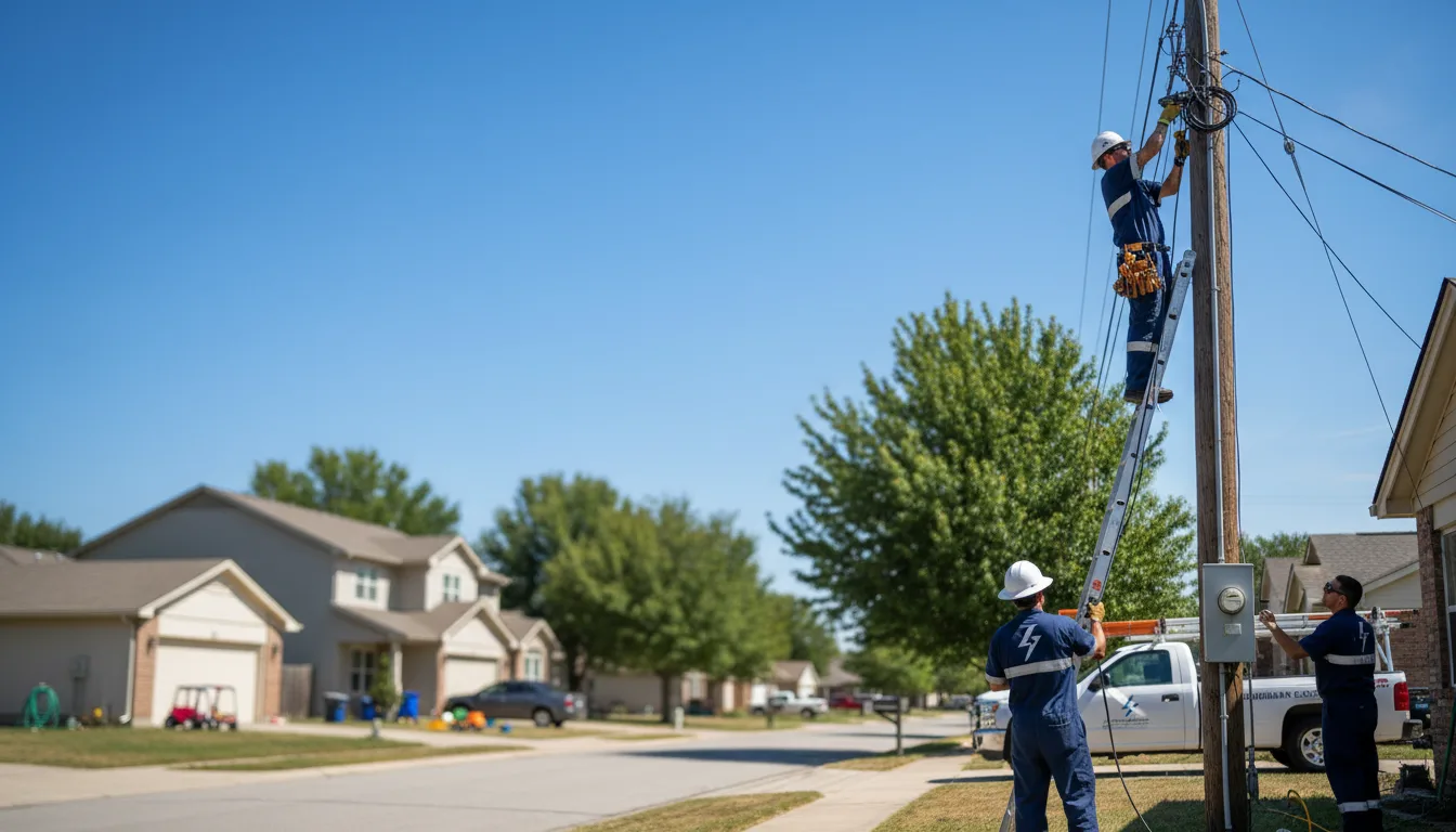 Residential electrician providing installation services in Bentonville, AR